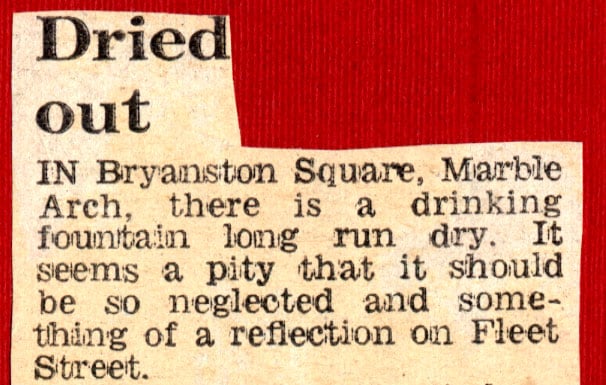 bryanston square garden evening standard 1974